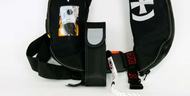 Exposure MOB light attached to lifejacket © Exposure Marine http://www.exposuremarine.com
